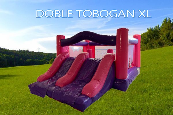 Castillos Hinchables Alquiler Doble Tobogan XL 1