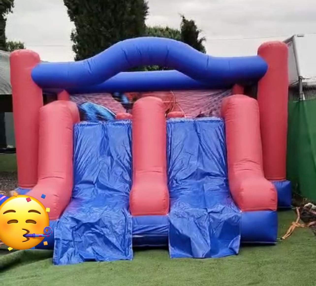 Castillo Hinchable Doble Tobogan Spiderman